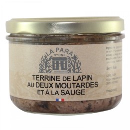 Terrine de Lapin aux 2 Moutardes et Sauge 180 g