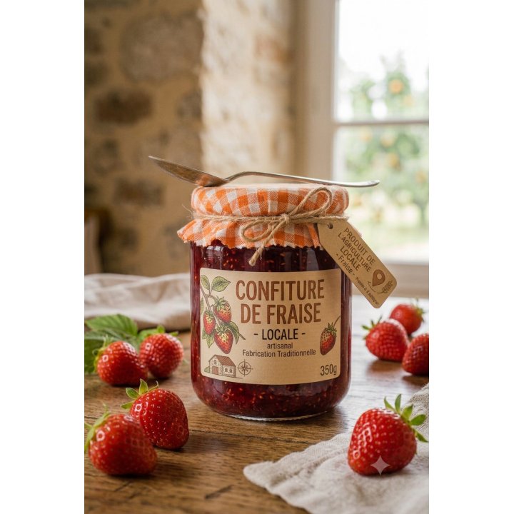 Confiture de fraise 350g