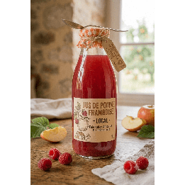 Jus de pomme framboise 1L