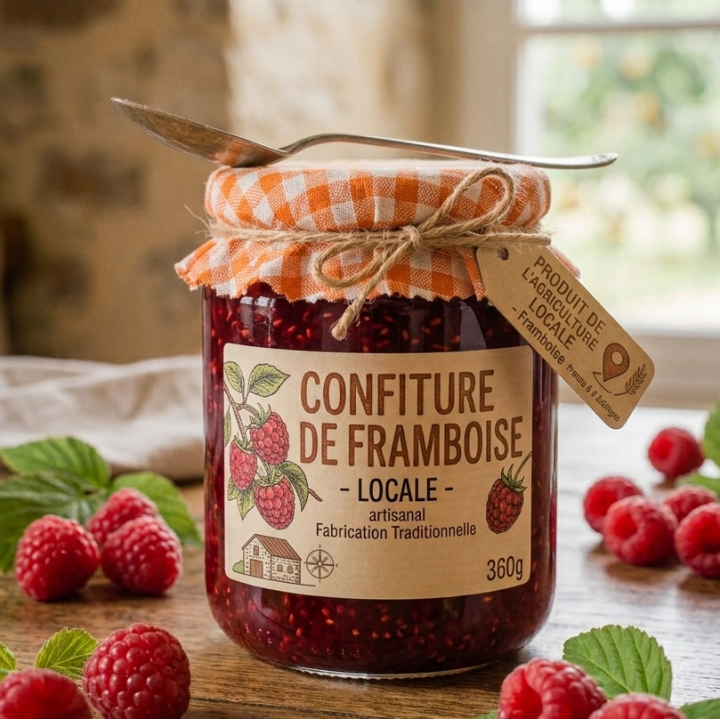 Confiture de framboise 360g