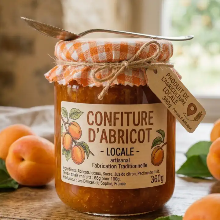 Confiture d'abricot 360g