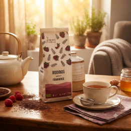 Rooibos Framboise Bio - Infusion Fruitée Sans Théine
