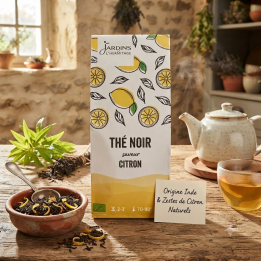 Thé Noir Citron Bio – Infusion Tonique et Naturelle
