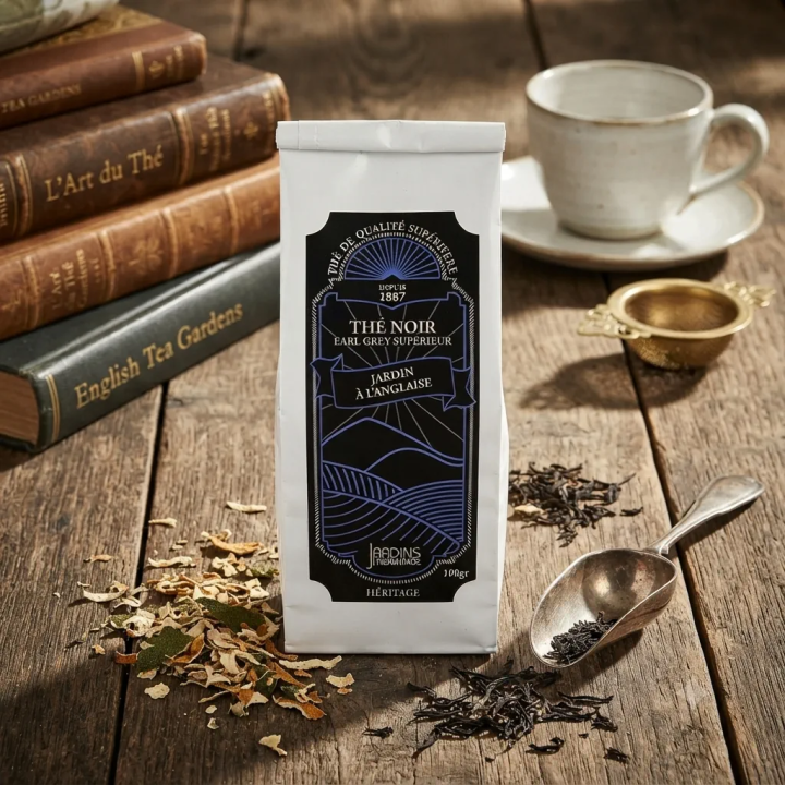 Thé Noir Earl Grey Jardin à l’Anglaise – Bergamote et Fleurs